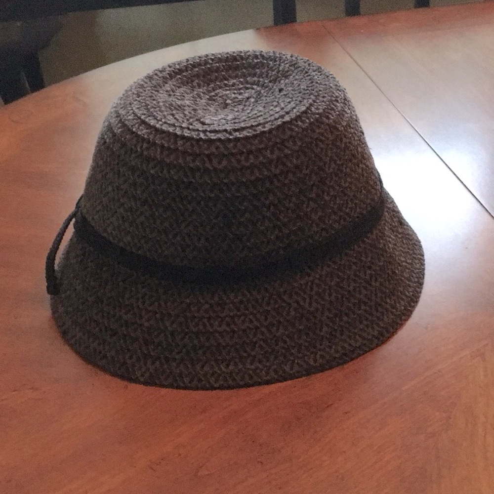 Gray Cloche Style Hat